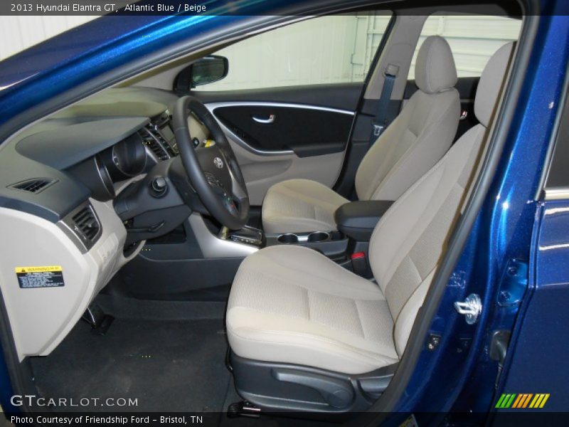 Atlantic Blue / Beige 2013 Hyundai Elantra GT