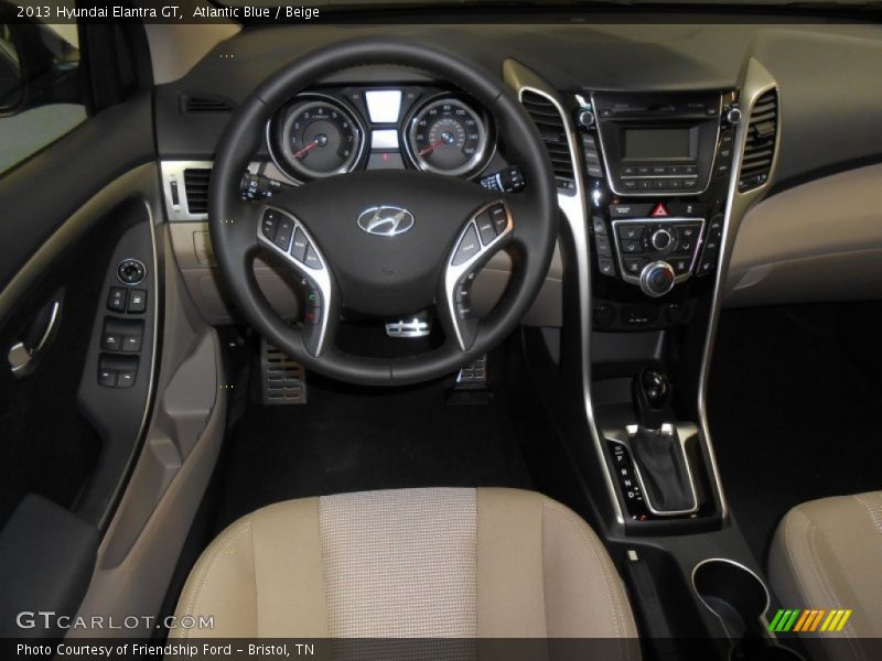 Atlantic Blue / Beige 2013 Hyundai Elantra GT