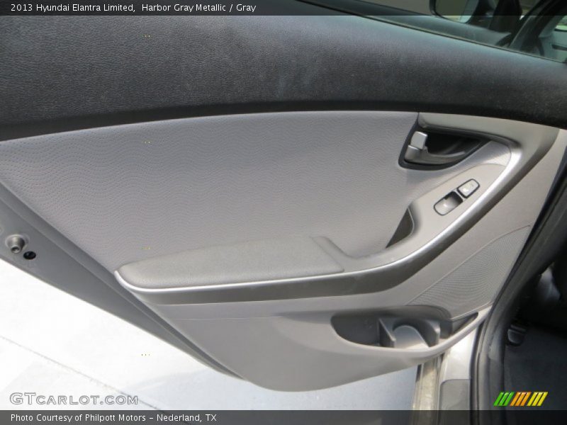 Harbor Gray Metallic / Gray 2013 Hyundai Elantra Limited