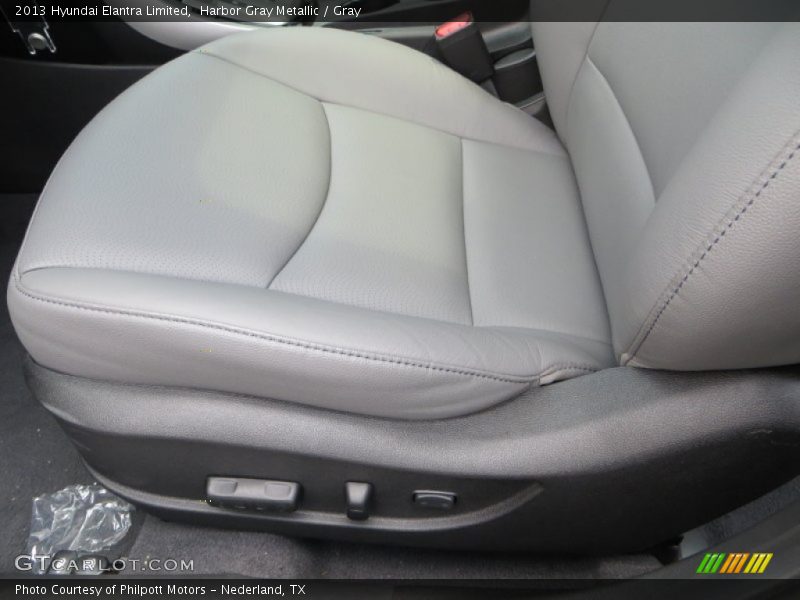 Harbor Gray Metallic / Gray 2013 Hyundai Elantra Limited