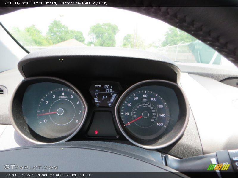 Harbor Gray Metallic / Gray 2013 Hyundai Elantra Limited