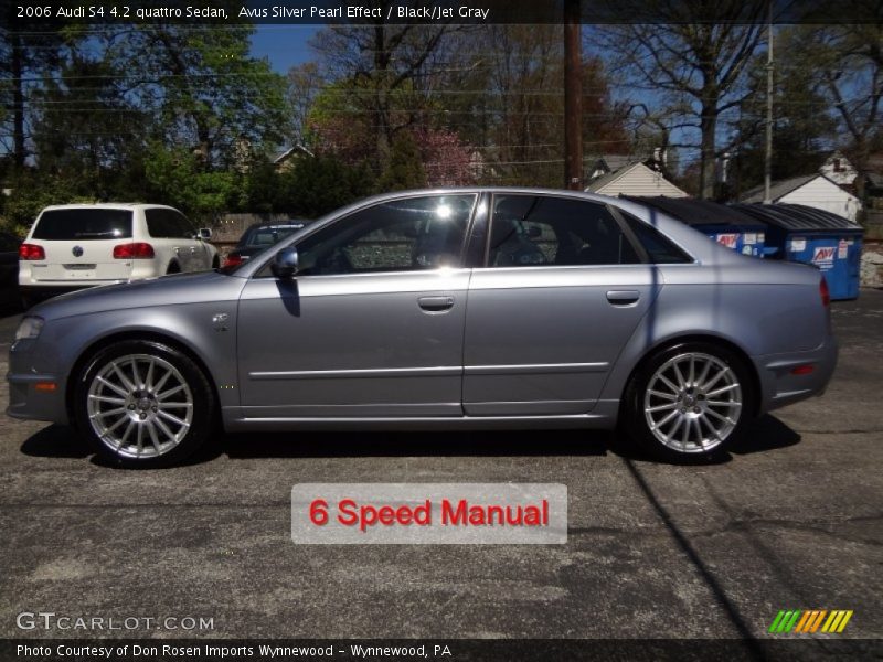 Avus Silver Pearl Effect / Black/Jet Gray 2006 Audi S4 4.2 quattro Sedan