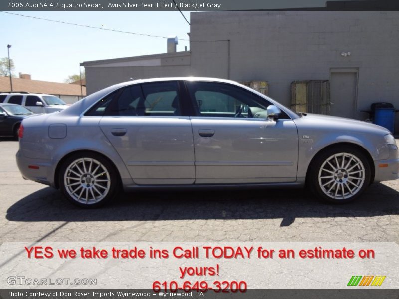 Avus Silver Pearl Effect / Black/Jet Gray 2006 Audi S4 4.2 quattro Sedan