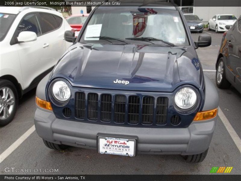 Midnight Blue Pearl / Medium Slate Gray 2006 Jeep Liberty Sport
