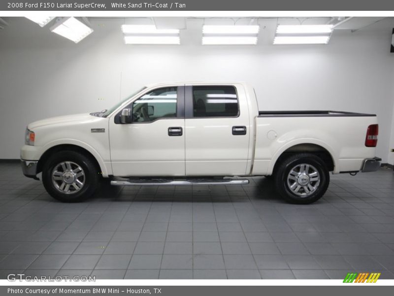  2008 F150 Lariat SuperCrew White Sand Tri-Coat
