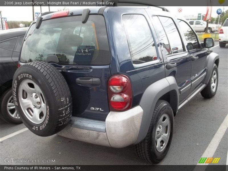Midnight Blue Pearl / Medium Slate Gray 2006 Jeep Liberty Sport