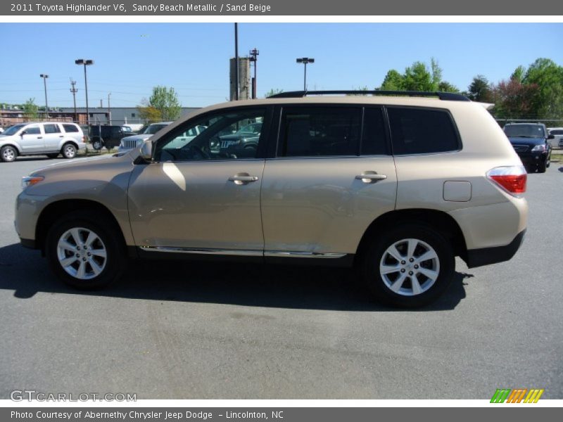Sandy Beach Metallic / Sand Beige 2011 Toyota Highlander V6
