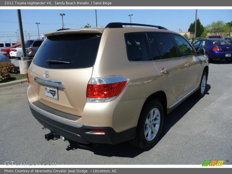 Sandy Beach Metallic / Sand Beige 2011 Toyota Highlander V6