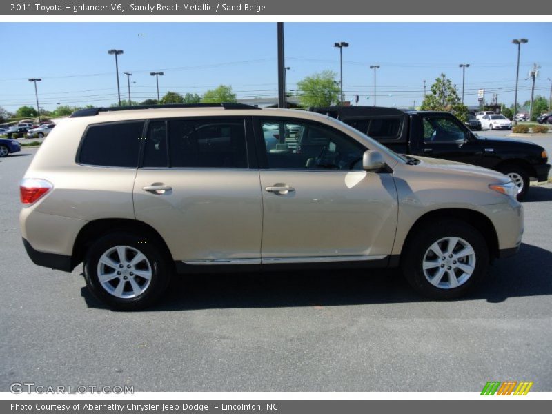 Sandy Beach Metallic / Sand Beige 2011 Toyota Highlander V6