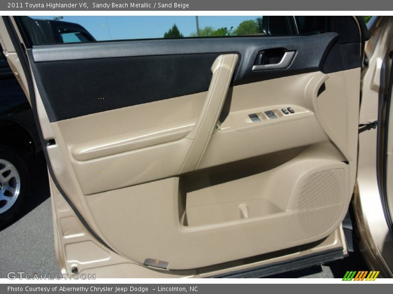 Sandy Beach Metallic / Sand Beige 2011 Toyota Highlander V6