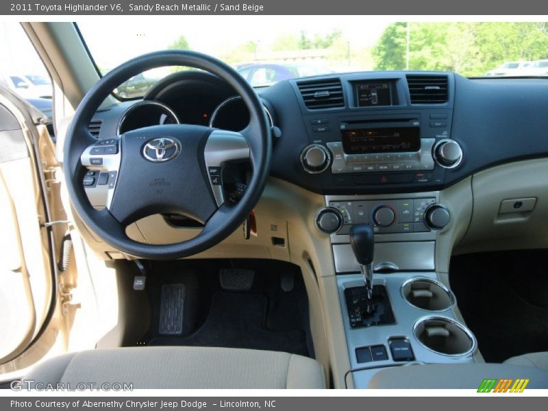 Sandy Beach Metallic / Sand Beige 2011 Toyota Highlander V6