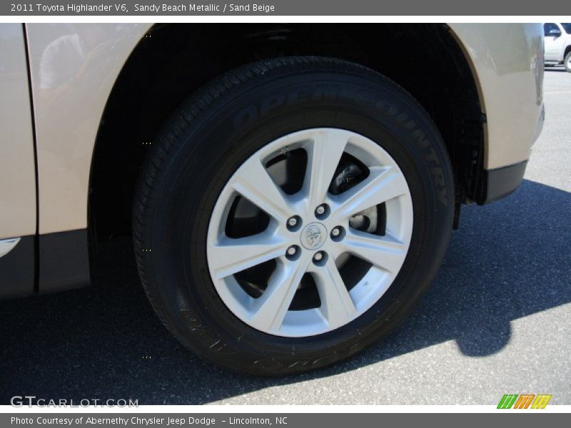 Sandy Beach Metallic / Sand Beige 2011 Toyota Highlander V6