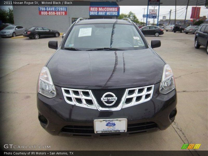 Wicked Black / Black 2011 Nissan Rogue SV
