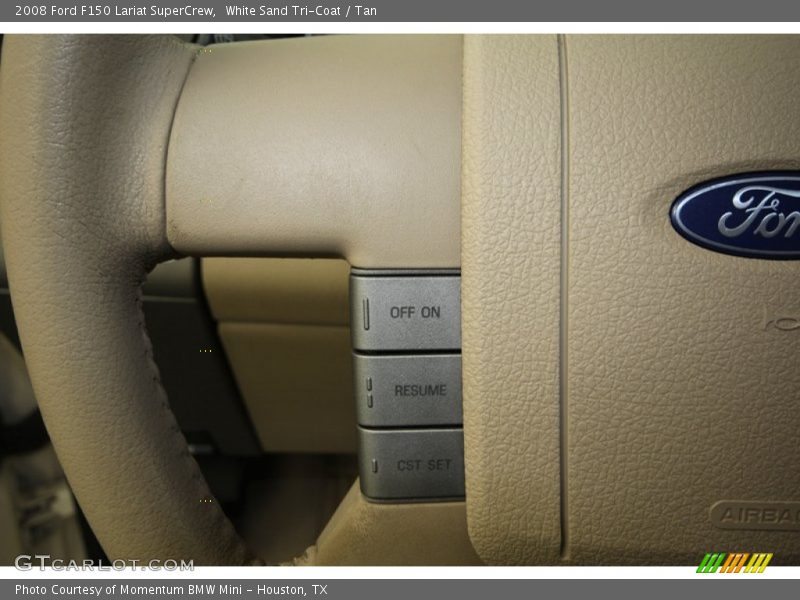 White Sand Tri-Coat / Tan 2008 Ford F150 Lariat SuperCrew