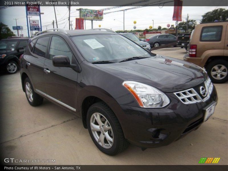 Wicked Black / Black 2011 Nissan Rogue SV