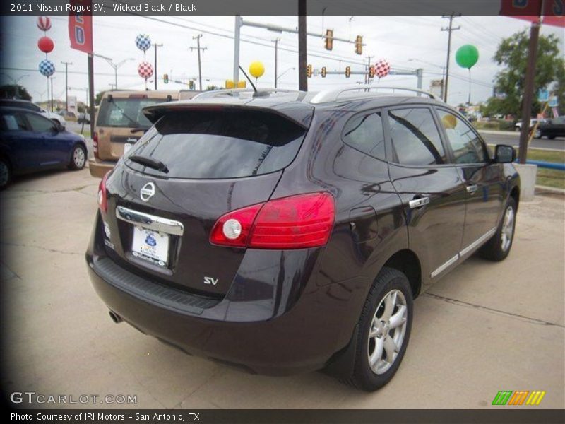 Wicked Black / Black 2011 Nissan Rogue SV