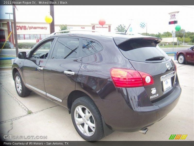 Wicked Black / Black 2011 Nissan Rogue SV
