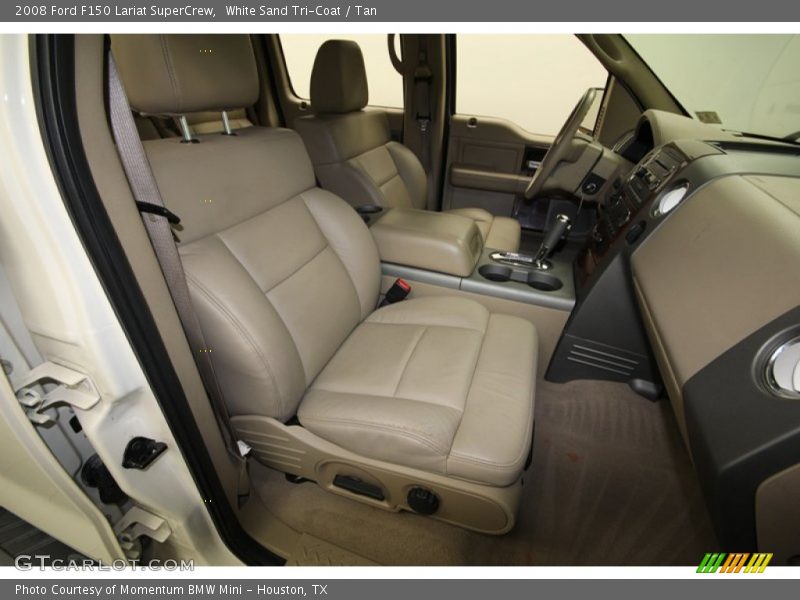White Sand Tri-Coat / Tan 2008 Ford F150 Lariat SuperCrew
