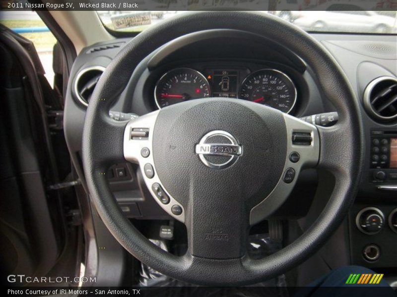 Wicked Black / Black 2011 Nissan Rogue SV