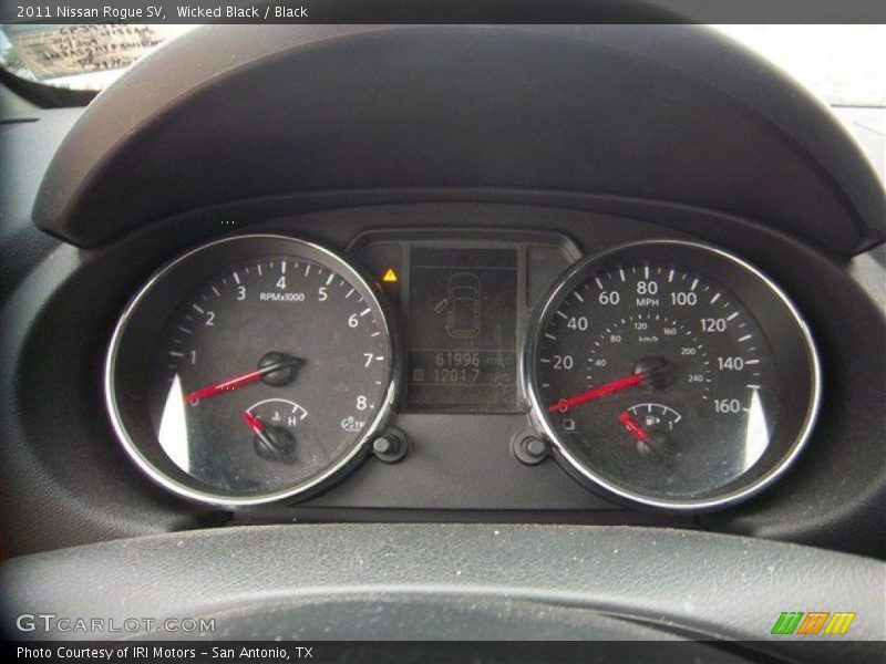 Wicked Black / Black 2011 Nissan Rogue SV