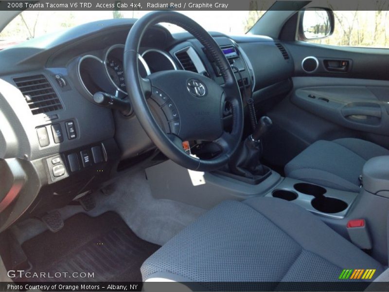 Radiant Red / Graphite Gray 2008 Toyota Tacoma V6 TRD  Access Cab 4x4