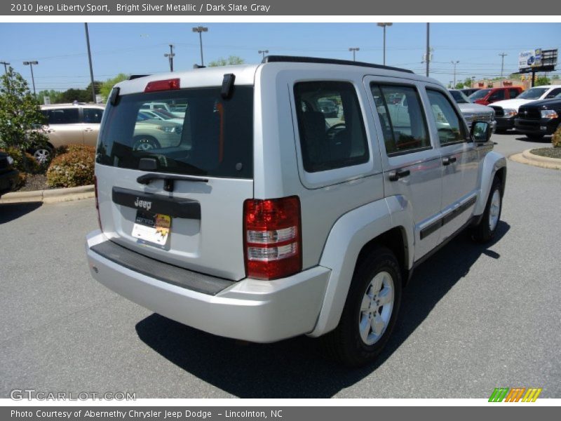Bright Silver Metallic / Dark Slate Gray 2010 Jeep Liberty Sport