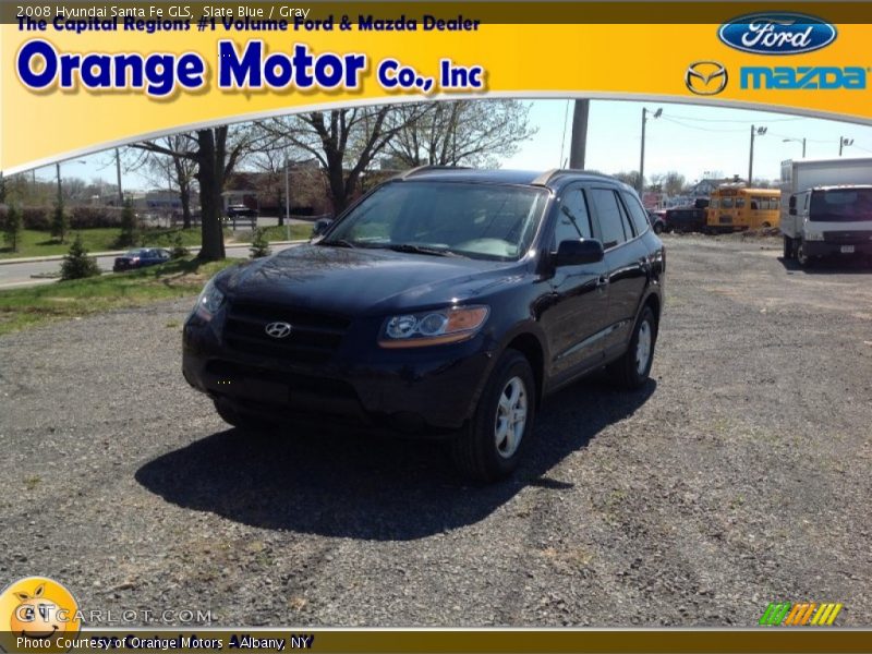 Slate Blue / Gray 2008 Hyundai Santa Fe GLS