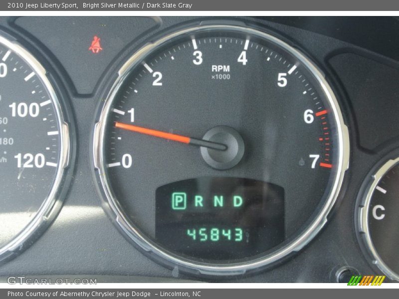 Bright Silver Metallic / Dark Slate Gray 2010 Jeep Liberty Sport