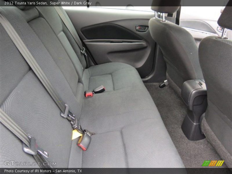 Super White / Dark Gray 2012 Toyota Yaris Sedan