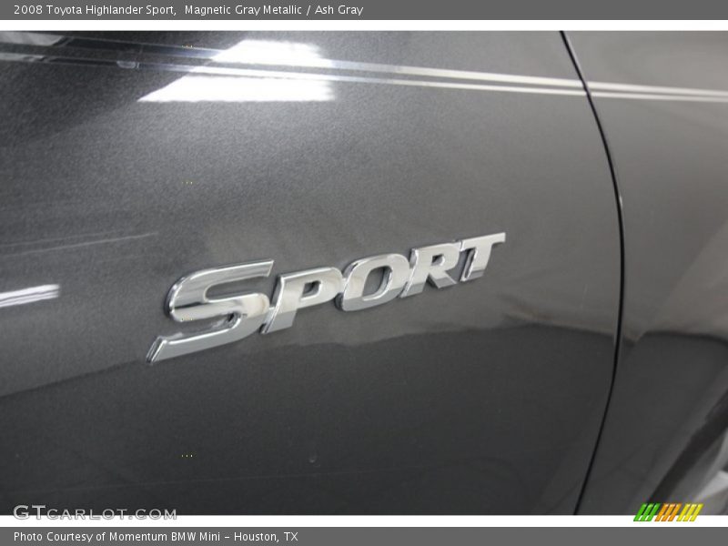 Magnetic Gray Metallic / Ash Gray 2008 Toyota Highlander Sport