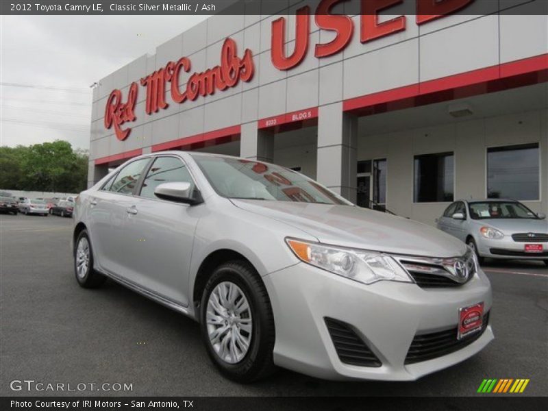 Classic Silver Metallic / Ash 2012 Toyota Camry LE