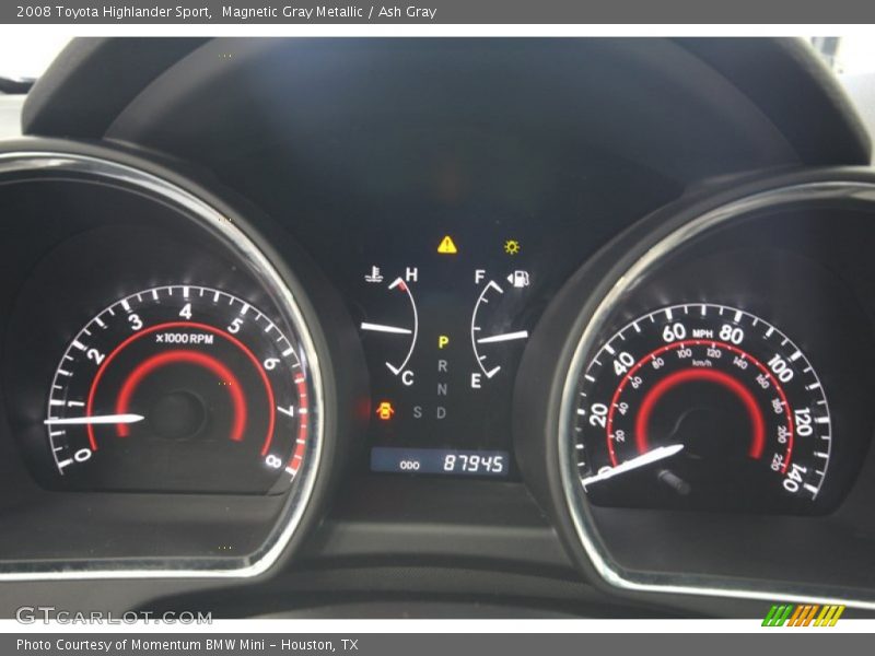 Magnetic Gray Metallic / Ash Gray 2008 Toyota Highlander Sport