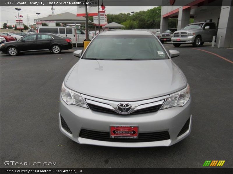 Classic Silver Metallic / Ash 2012 Toyota Camry LE
