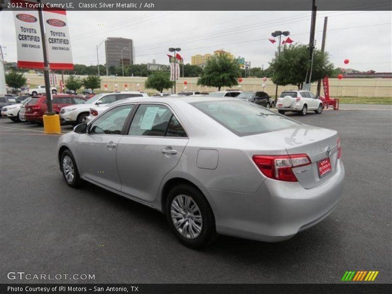 Classic Silver Metallic / Ash 2012 Toyota Camry LE