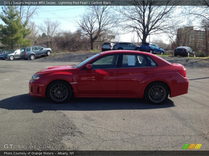 Lightning Red Pearl / Carbon Black 2011 Subaru Impreza WRX Sedan