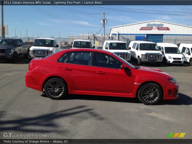 Lightning Red Pearl / Carbon Black 2011 Subaru Impreza WRX Sedan