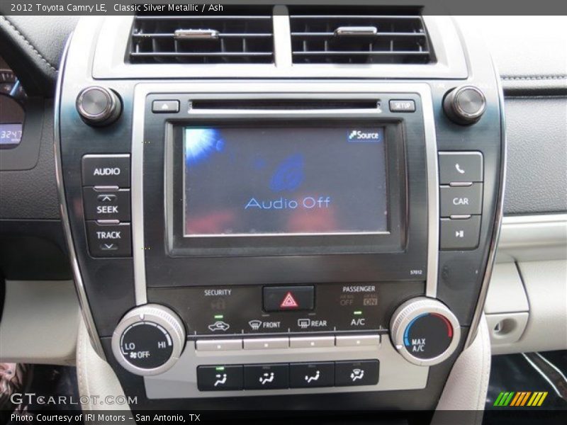 Classic Silver Metallic / Ash 2012 Toyota Camry LE