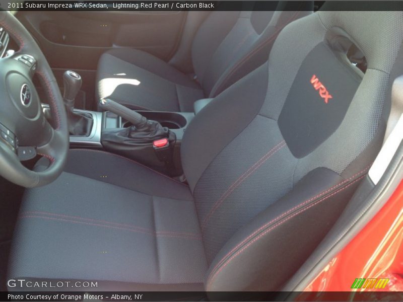 Lightning Red Pearl / Carbon Black 2011 Subaru Impreza WRX Sedan