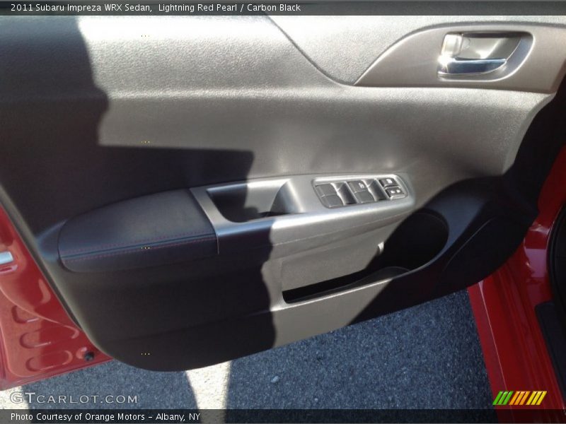 Lightning Red Pearl / Carbon Black 2011 Subaru Impreza WRX Sedan
