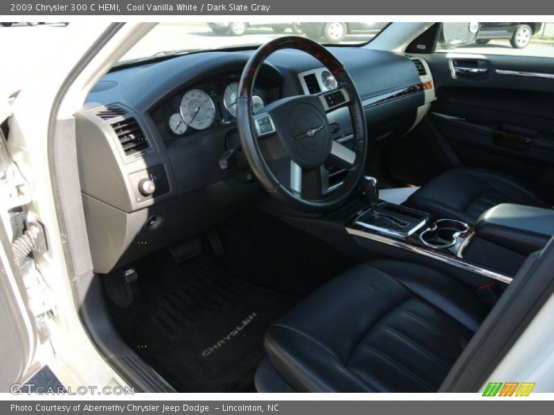 Cool Vanilla White / Dark Slate Gray 2009 Chrysler 300 C HEMI