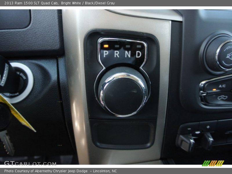 Bright White / Black/Diesel Gray 2013 Ram 1500 SLT Quad Cab