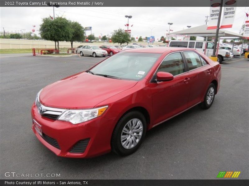 Barcelona Red Metallic / Ivory 2012 Toyota Camry LE