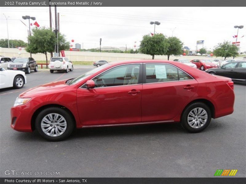 Barcelona Red Metallic / Ivory 2012 Toyota Camry LE