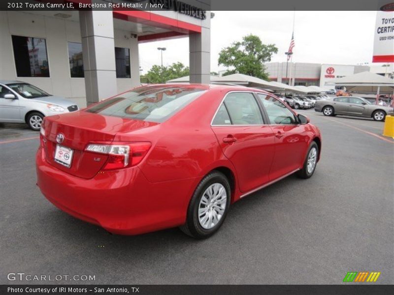 Barcelona Red Metallic / Ivory 2012 Toyota Camry LE