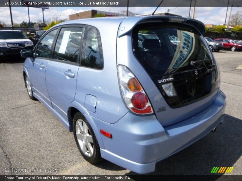 Ice Blue Metallic / Black 2005 Suzuki Aerio SX AWD Sport Wagon