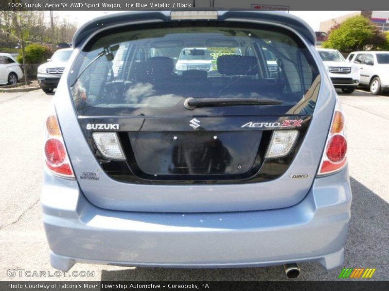 Ice Blue Metallic / Black 2005 Suzuki Aerio SX AWD Sport Wagon