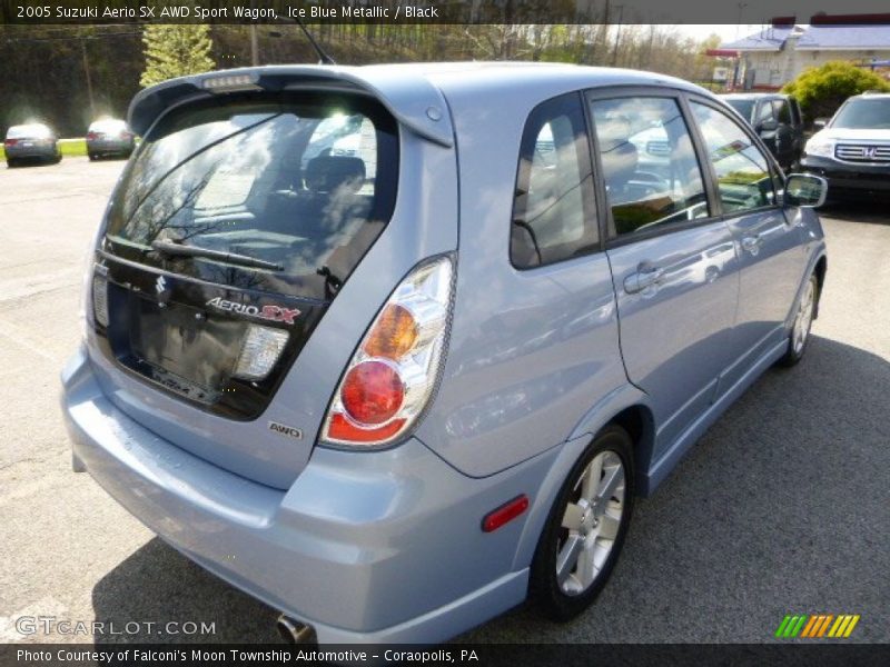 Ice Blue Metallic / Black 2005 Suzuki Aerio SX AWD Sport Wagon