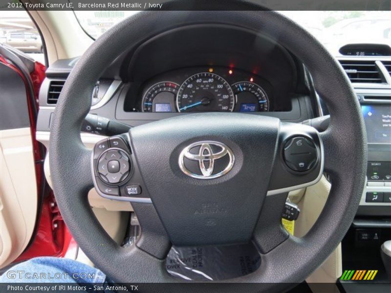 Barcelona Red Metallic / Ivory 2012 Toyota Camry LE