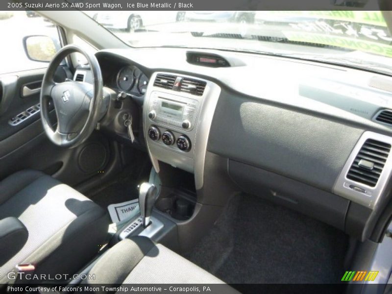 Ice Blue Metallic / Black 2005 Suzuki Aerio SX AWD Sport Wagon