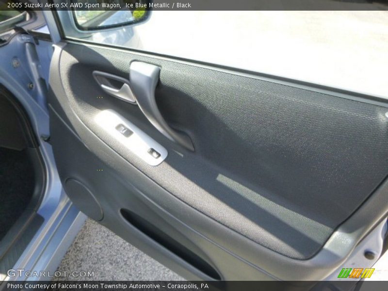 Ice Blue Metallic / Black 2005 Suzuki Aerio SX AWD Sport Wagon